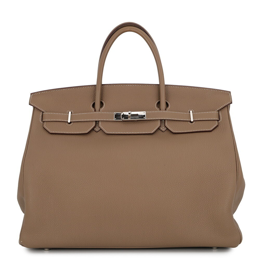 Hermes Birkin 40 Etoupe Togo B stamp HERMES handbag women's